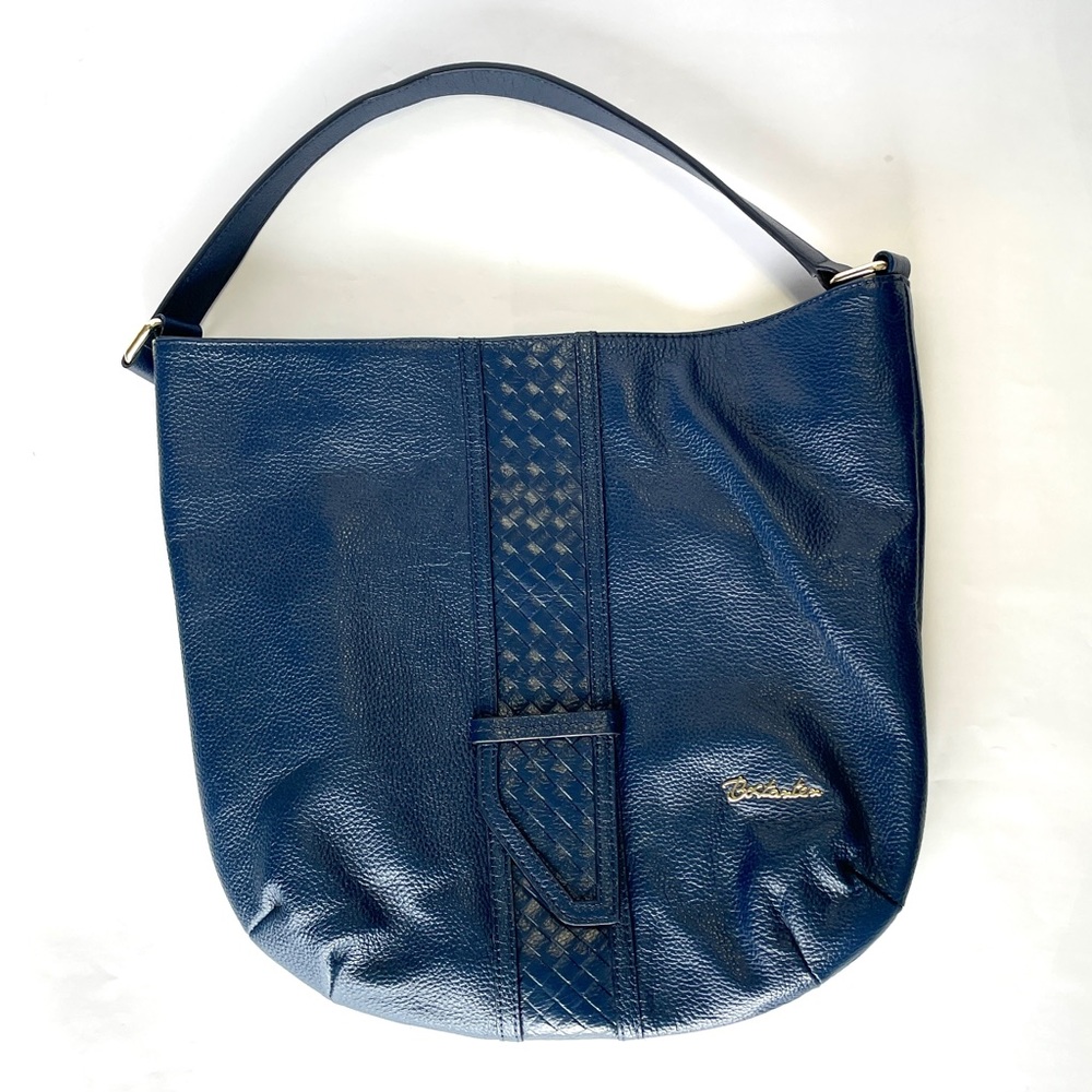 BOSTANTEN Leather Purse in Blue